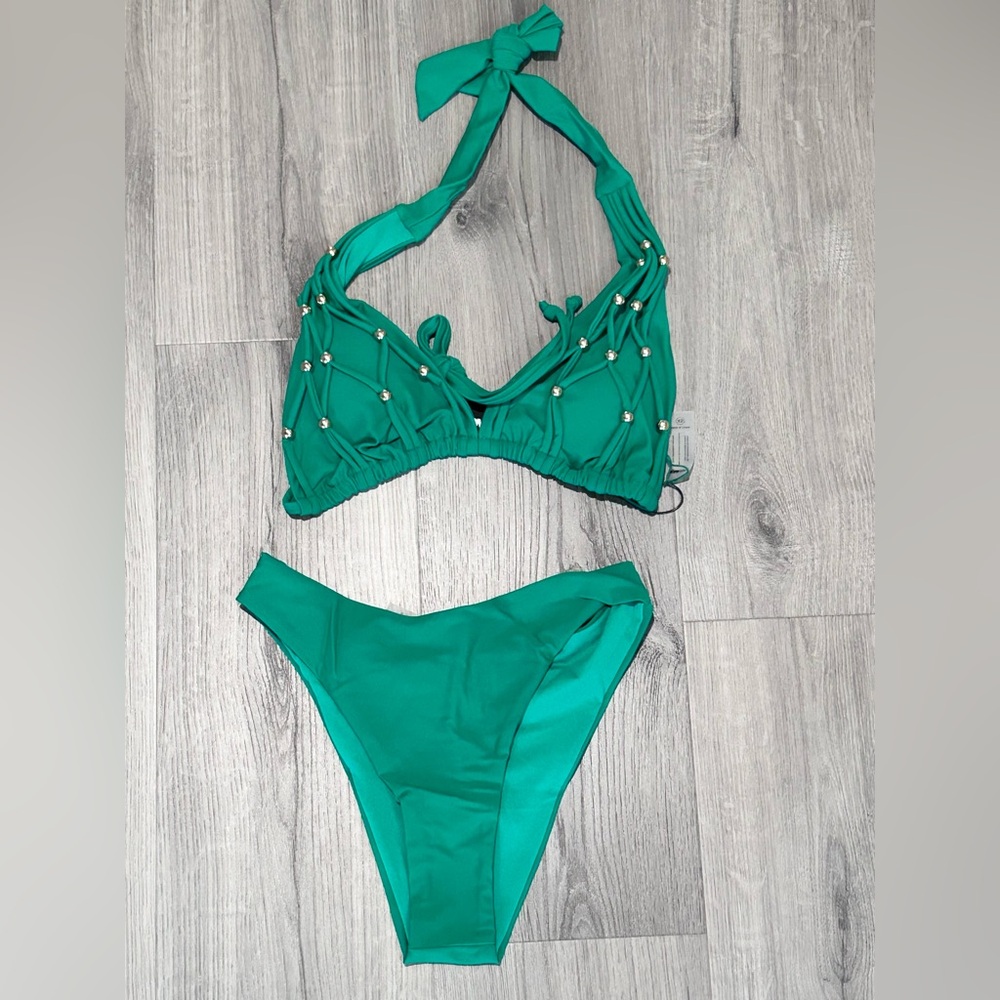 ❥𝖥𝖠𝖲𝖧𝖨𝖮𝖭𝗡𝗢𝗩𝗔: Mayra Beaded Macrame 2 Piece Bikini - Picture 4 of 8